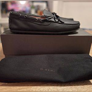 M Gemi Italian leather driving loafers